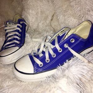 Blue Low Top Converse